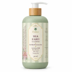 בקבוק שמפו Silk Fairy של Alamaz על רקע לבן נקי